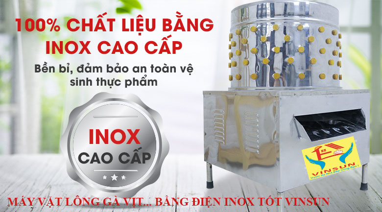 3 may vat long VinSunchat lieu inox cao cap CHUAN
