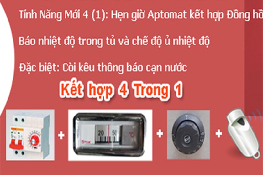 Tủ Nấu Cơm 6 Khay Gas Điện Hẹn Giờ Việt Nam