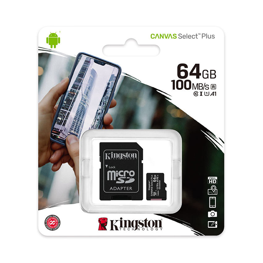 Thẻ nhớ camera micro SD Kingston 64Gb