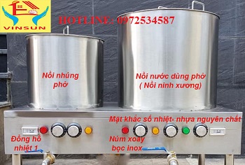 Bộ Nồi Inox Nấu Phở Bằng Điện Di Động 30 và 100 Lít VinSun